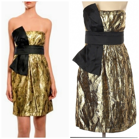 Phoebe Crystal Dress - Gold